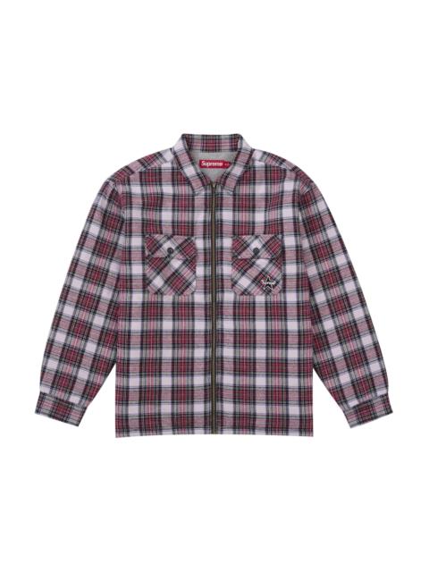 Supreme bouclé zip-up shirt - SU25760 | REVERSIBLE
