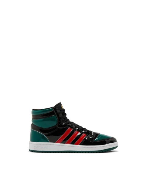 adidas high top stripes sneakers