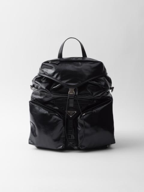 Leather backpack