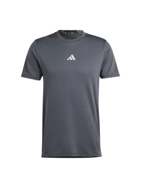 adidas HEAT.RDY Logo Training T-shirt Asia Sizing 'Grey' IT0615