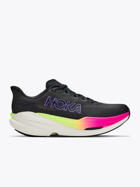 HOKA Men's Mach X 3 Shoes in Black/Neon Nebula