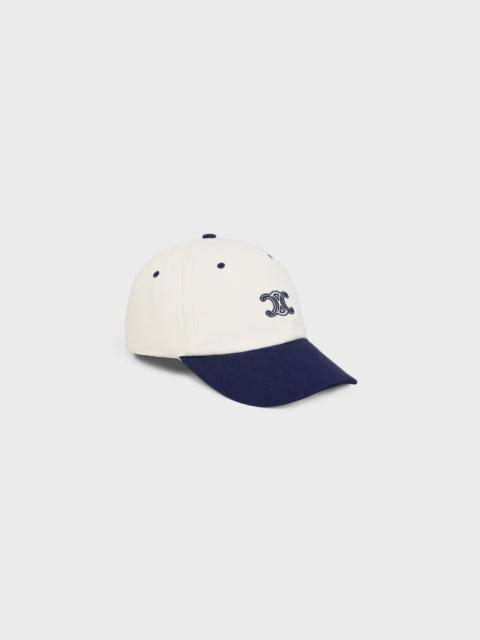 CELINE Triomphe richelieu cap IN cotton twill
