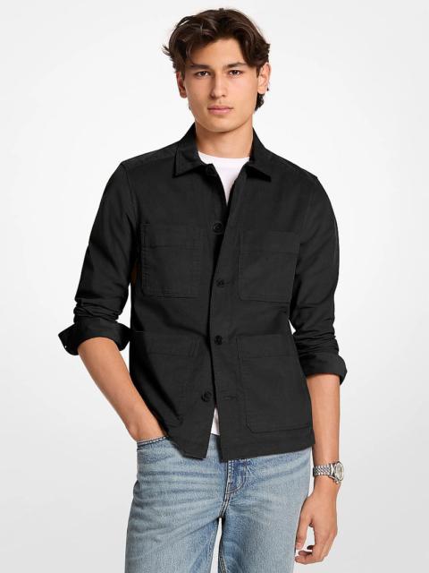 MICHAEL KORS Cotton Blend Shirt Jacket