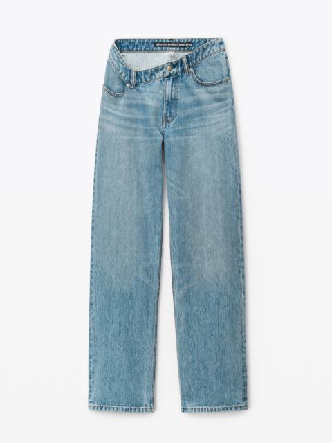 ASYMMETRICAL SLOUCHY JEAN IN DENIM