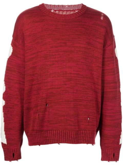 Kapital 5G Bone crew-neck jumper