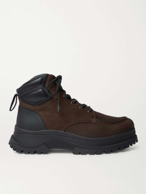 Ulderic Leather-Trimmed Shearling-Lined Nubuck Boots