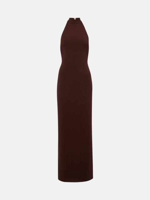 BANANHOT Carrie halterneck jersey maxi dress