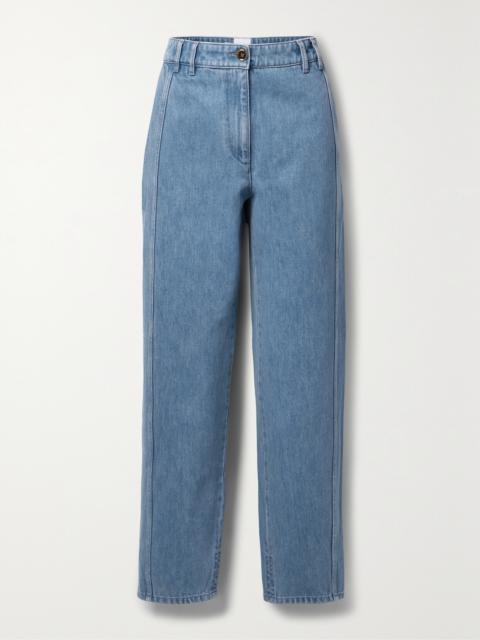 PATOU Paneled Mid-rise Straight-leg Jeans