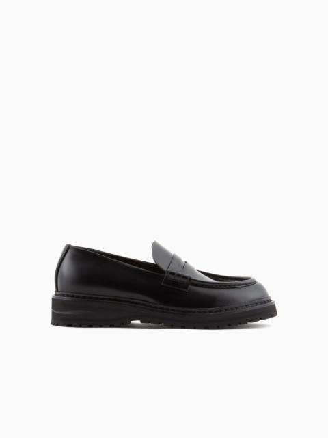 GIORGIO ARMANI Leather loafers