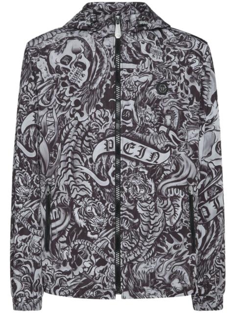 PHILIPP PLEIN tattoo windbreaker