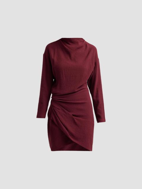 A.L.C. A. L.C. Women's Ivana Ruched Mini Dress - Pinot Red