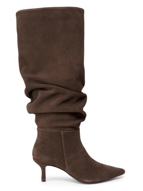 SIMKHAI Women's Jordi 65MM Suede Slouch Boots - Cacao