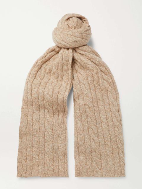 Cable-Knit Baby Cashmere Scarf