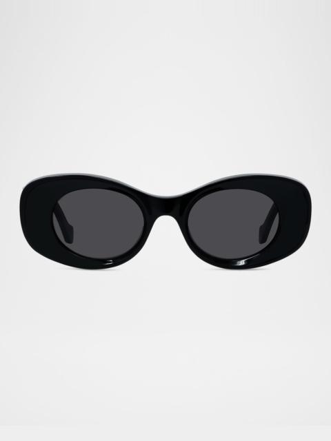 Anagram Oval Acetate Sunglasses