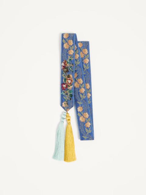Valentino EMBROIDERED VISCOSE BANDEAU SCARF