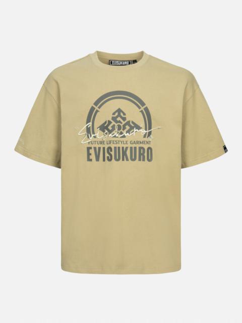 EVISU Kamon Print Boxy Fit T-shirt