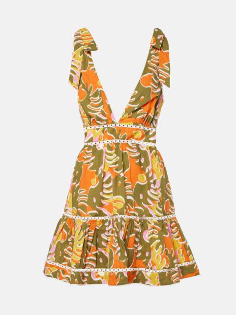 Poupette St Barth Cara printed cotton minidress