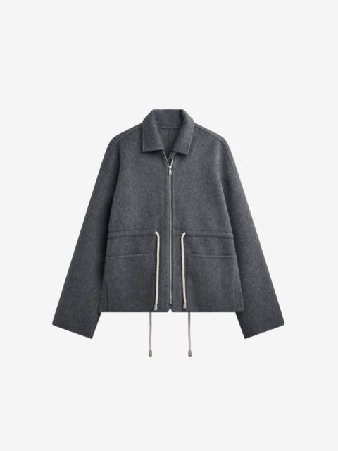 The Frankie Shop Lemvig Wool Drawstring Jacket - Grey