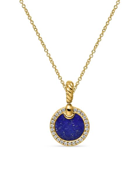 DAVID YURMAN Women's Petite Elements Pendant Necklace in 18K Yellow Gold with Pavé Diamonds - Lapis Lazuli