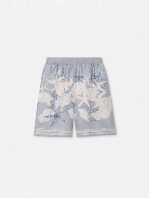 VERSACE Barocco Sea Silk Shorts