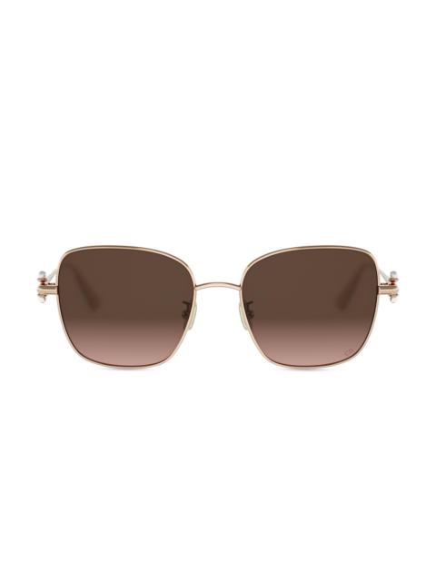 Dior Women's DiorTribales S1U 55MM Square Sunglasses - Gold Brown