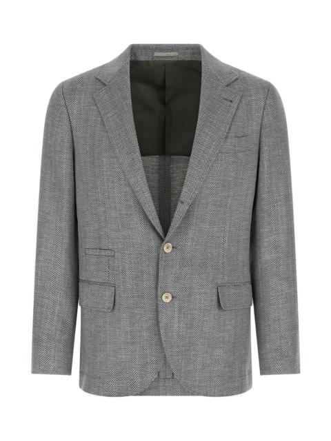 Brunello Cucinelli Deconstructed Single-Breasted Blazer