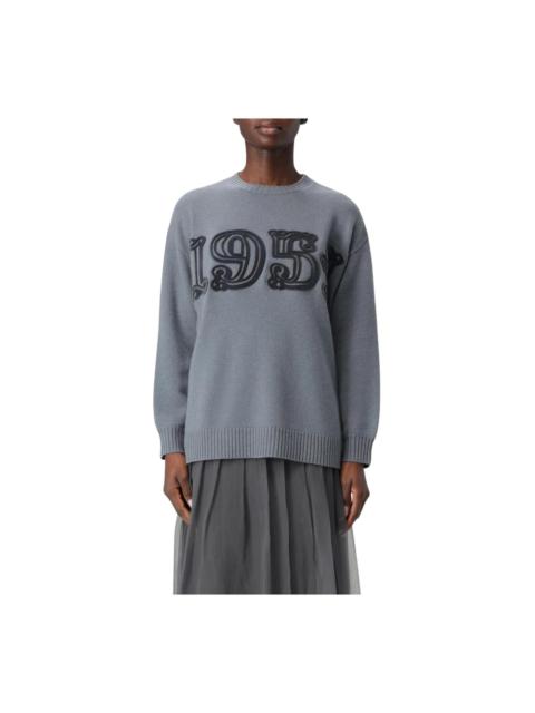 Max Mara EMBROIDERED CASHMERE SWEATER LILAC