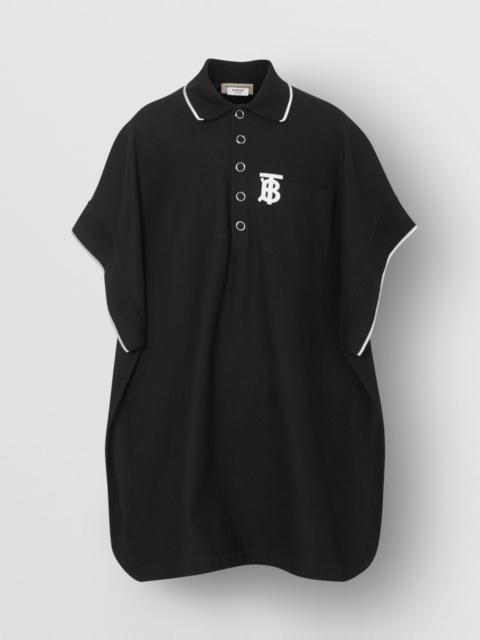 Burberry Monogram Motif Cotton Piqué Poncho
