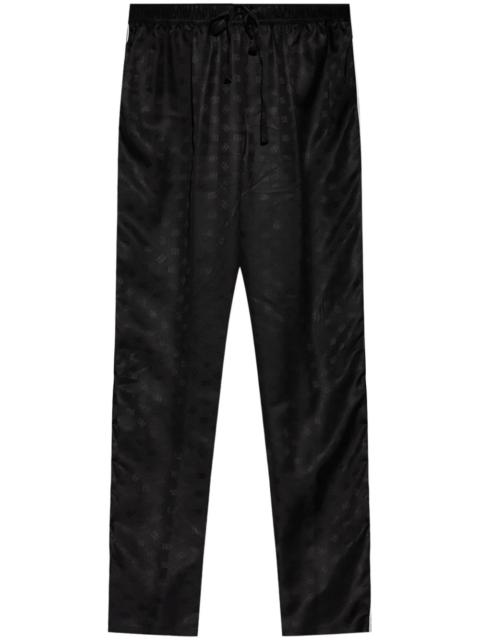 Dolce & Gabbana DG logo-jacquard silk trousers