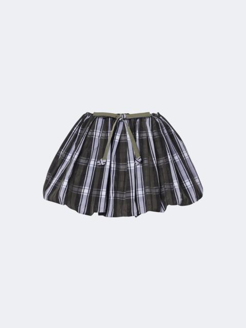 PATOU Checked balloon miniskirt