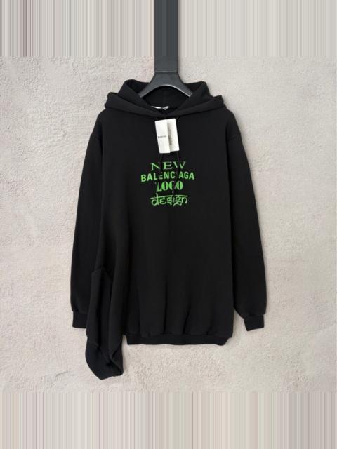 BALENCIAGA Balenciaga Runway Two‑Piece Double Hem Hooded Top