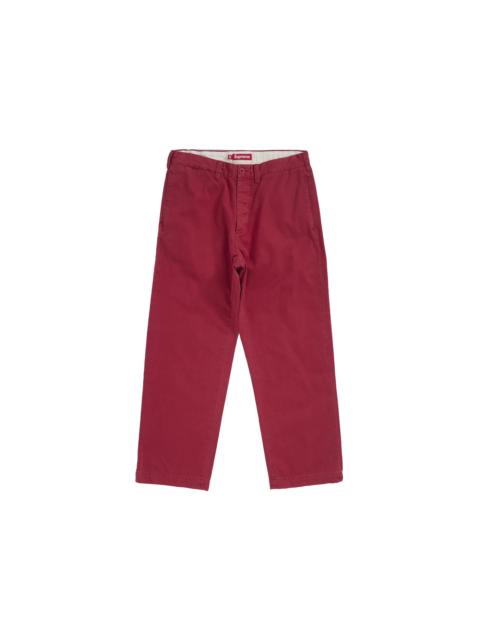 Supreme Supreme Chino Pant (FW25) Red