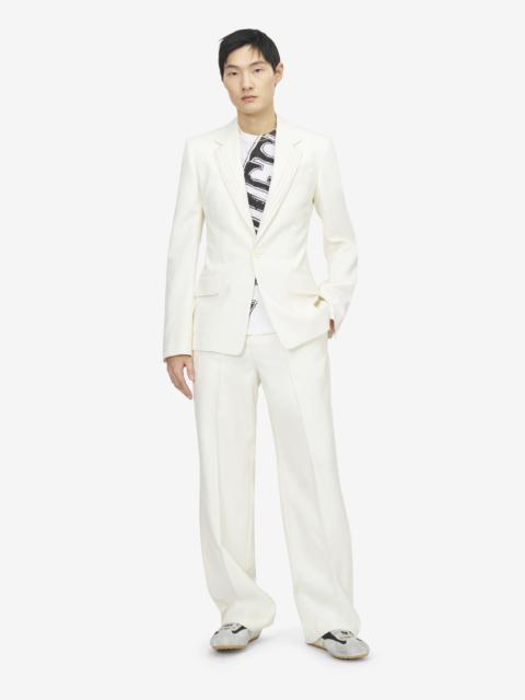 Alexander McQueen Pleated Lapel Single-breasted Jacket