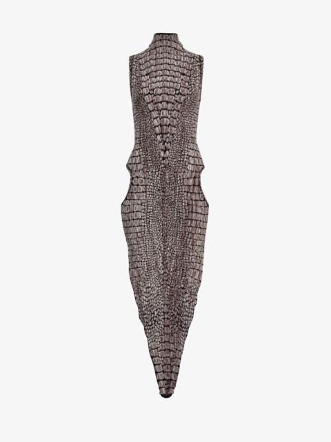 Alaïa CROCODILE JACQUARD DRESS