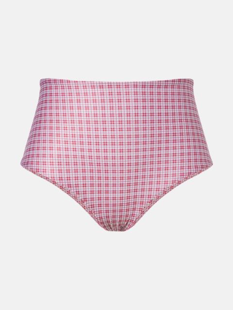 FAITHFULL Reyes checked bikini bottoms