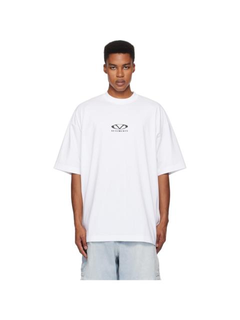 VETEMENTS White Oval Logo Oversized T-shirt