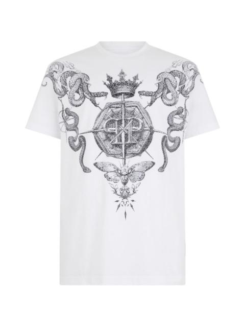 PHILIPP PLEIN crew-neck tattoo-print T-shirt