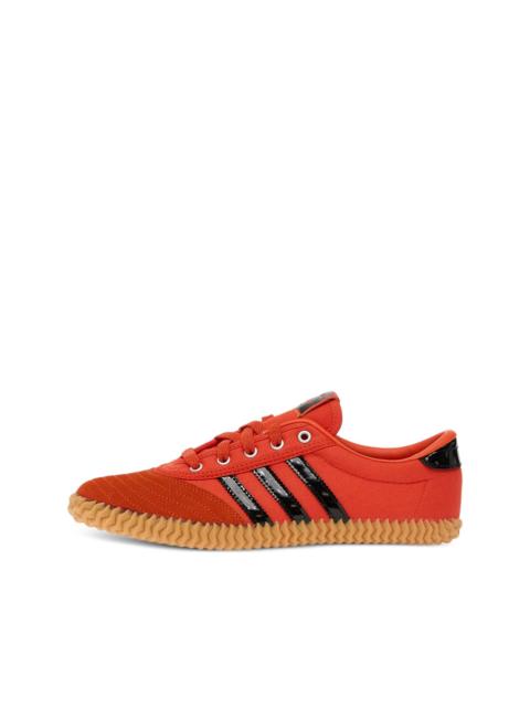 adidas Volley Plimsole three-stripe sneakers