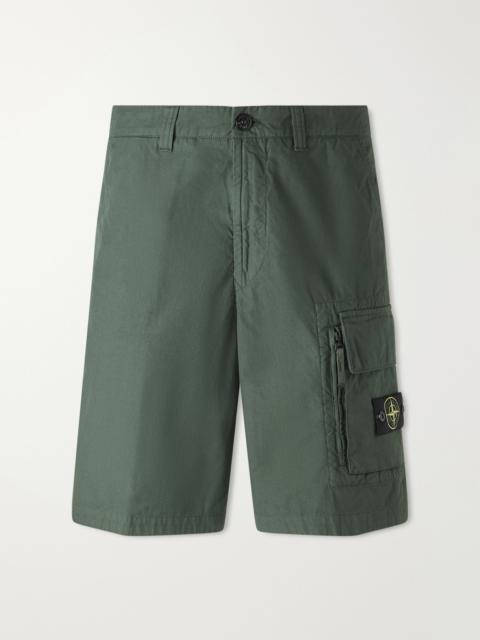 Stone Island Straight-Leg Organic Cotton-Canvas Cargo Shorts