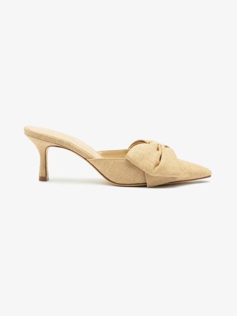 Mini Elle Pump In Beige Raffia