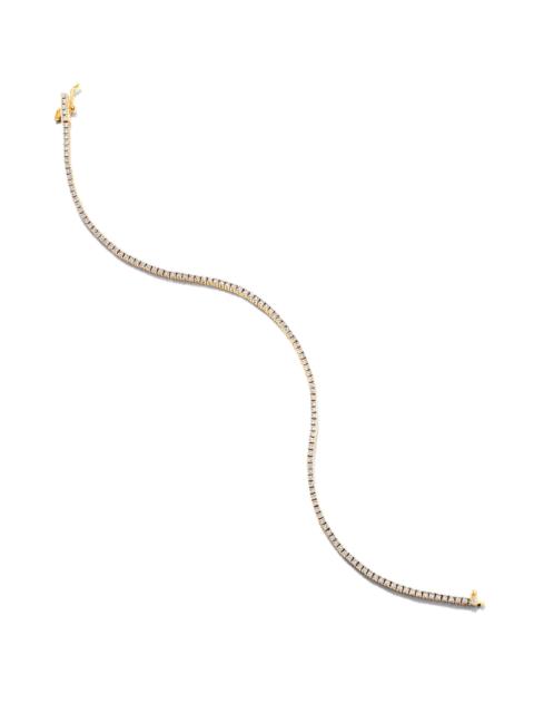 KENDRA SCOTT 14k Yellow Gold Tennis Bracelet in White Diamond