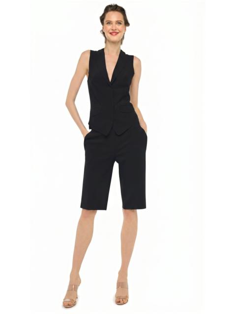 NORMA KAMALI VEST WITH LAPEL