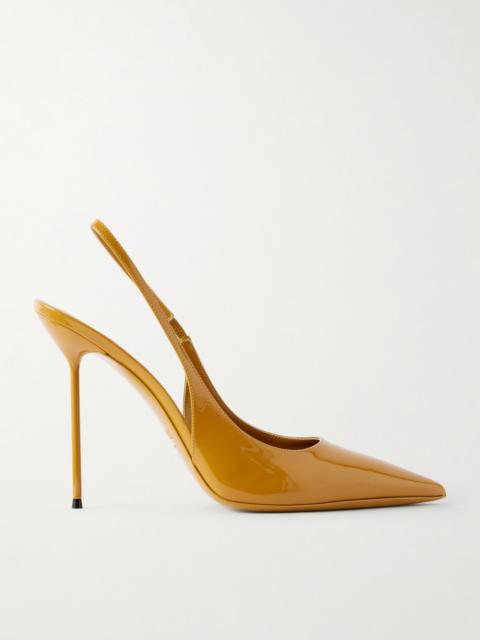 PARIS TEXAS 105 Lidia Patent-leather Slingback Pumps