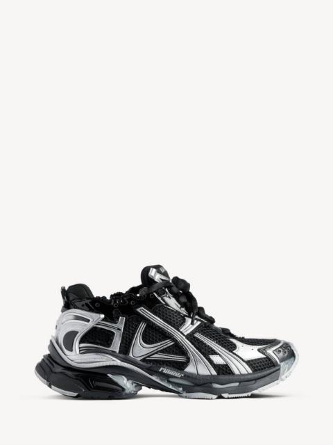 BALENCIAGA Men's Runner Sneaker in Black/silver