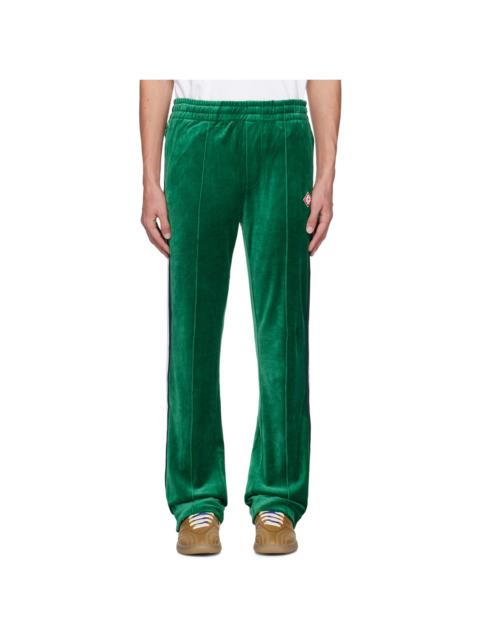 Green Striped Sweatpants