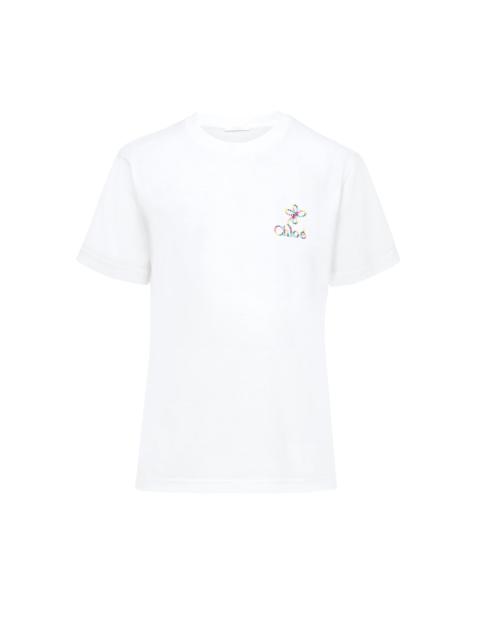 Chloé EMBROIDERED T-SHIRT