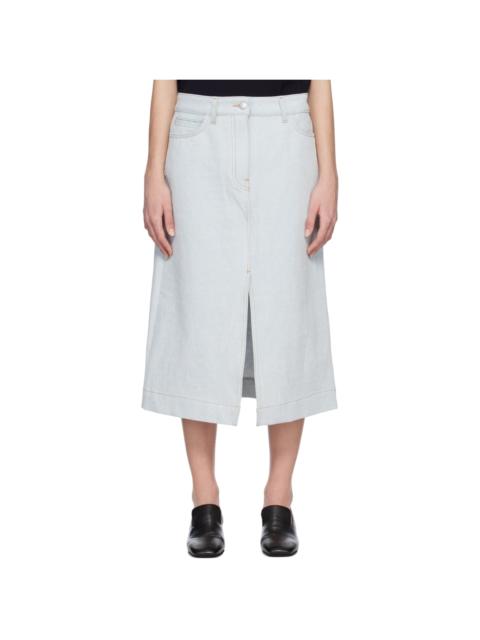 Studio Nicholson Blue Soro Midi Skirt