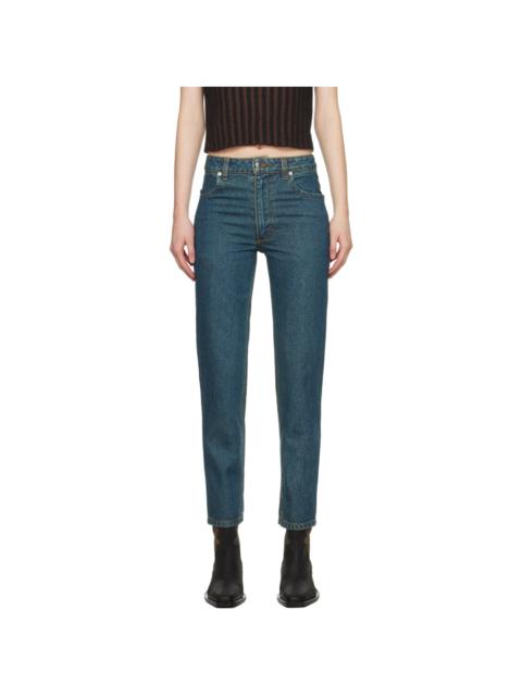 ECKHAUS LATTA Blue Straight-Leg Jeans