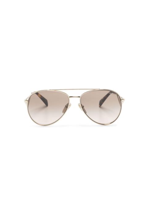 enamel-triangle pilot-frame sunglasses