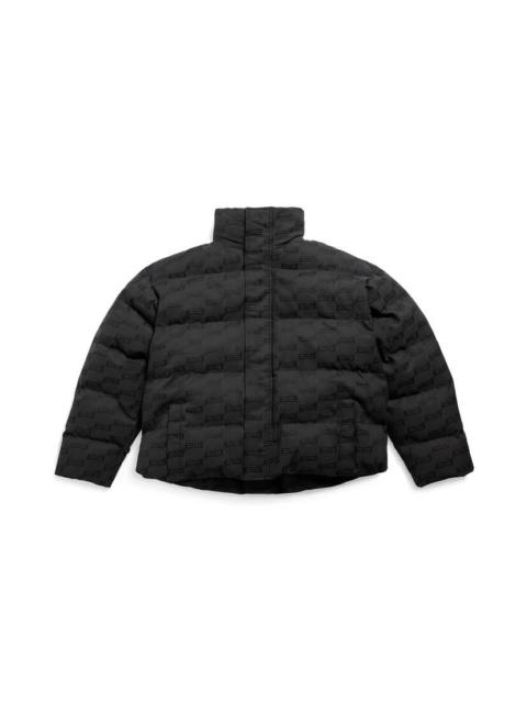 BALENCIAGA Bb Monogram Puffer in Black